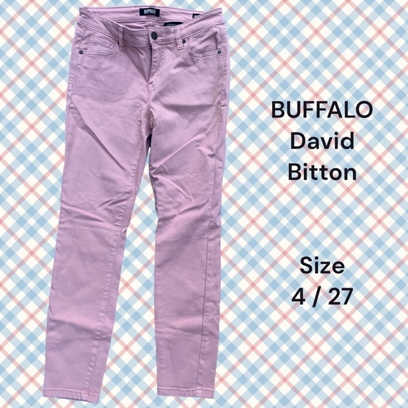 NWOT BUFFALO David Bitton Soft Pink Jeans Sz 4 - Picture 1 of 6